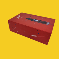 Boîtes cadeaux pour vin rouge STPP personnalisées avec impression sur mesure, expédition facile, emballage plat, boîte d'emballage flexible pour vin par Unique Design