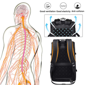 Sac à dos de randonnée de <span class=keywords><strong>style</strong></span> sport de plein air Oxford avec fermeture éclair Bagages de camping pour hommes/femmes Sneaker Compartiment à chaussures Sac polochon - Product Image 3