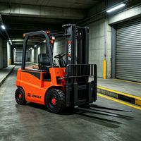 Chariot élévateur électrique de grande capacité 5 tonnes, système lithium haute tension, chargement de conteneurs portuaires, certifié CE