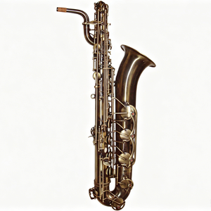 Saxofón Barítono de Bronce Antiguo de Alta Calidad Tide Music - Product Image 1