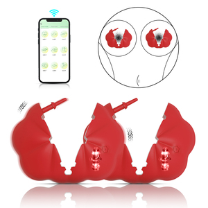 Anpassbarer <span class=keywords><strong>Vibrator</strong></span> für Frauen mit APP-Fernbedienung, Nippelklemme, Tragbares Vibrierendes Masturbationsgerät - Product Image 3