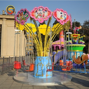 Funfair पार्क सवारी आउटडोर Manege मिनी उड़ान कुर्सी स्विंग बिक्री के लिए सवारी - Product Image 6