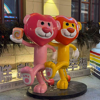 Sculpture personnalisée en résine et fibre de verre, personnage de dessin animé, mascotte, personnage d'anime, animal de dessin animé, art populaire européen