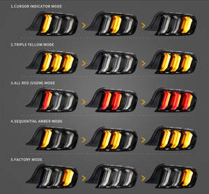 Feu arrière à <span class=keywords><strong>prix</strong></span> réduit, fourni directement par l'usine, référence OE YAB-XMT-2036-H, compatible avec la série FORD, spécialement pour les Mustangs de 2015 et plus récents. - Product Image 2