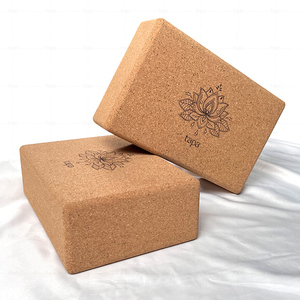 Livraison directe de blocs de Yoga avec Service personnalisé, brique de Yoga en liège organique recyclé, bloc de Yoga en bois pour le Fitness - Product Image 6