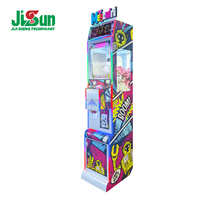 Máquina recreativa de grúa de garras JiSun de alta calidad, mini, operada con monedas, juegos en inglés, construcción metálica, voltaje universal