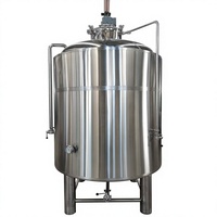 Cuve de mélange multi-agitateurs en acier inoxydable, cuve mélangeuse pour jus, avec agitateur haute vitesse chauffant pour chocolat, lait, miel
