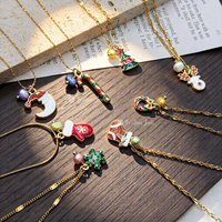 Collier en acier inoxydable de styles variés avec perles naturelles, breloque de Noël, pendentif médaillon vintage 'Maman' en forme de livre, prêt à porter, vente en gros