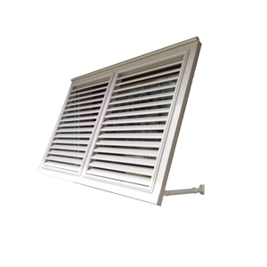 <span class=keywords><strong>Grille</strong></span> de ventilation extérieure en alliage d'aluminium pour <span class=keywords><strong>fenêtre</strong></span> à persiennes, étanche à la pluie - Product Image 1
