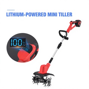 Santwell Handheld Rear Tine Cordless <b>Battery</b>-Powered Cultivator 400W 21V 200MM Working Width - Product Image 2