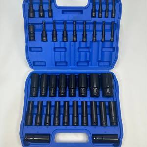 Ensemble d'outils de réparation automobile 36 pièces, jeu complet de douilles à main CRV, douilles métriques et impériales avec fonction carrée - Product Image 5