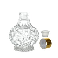 Nouveau produit d'usine chinoise : Bouteilles en verre vides de 200 ml pour diffuseur d'arômes à bâtonnets, transparentes, décorées de fleurs, sérigraphiées, en promotion.
