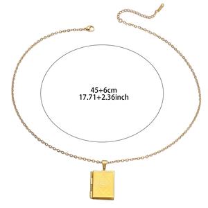 Sabır Kalp Kolye Müslüman Arapça Yazılı İslam Kaligrafi Kolye Paslanmaz Çelik Moda Takı Kolyeler Kadınlar için Ramazan Bayramı - Product Image 2