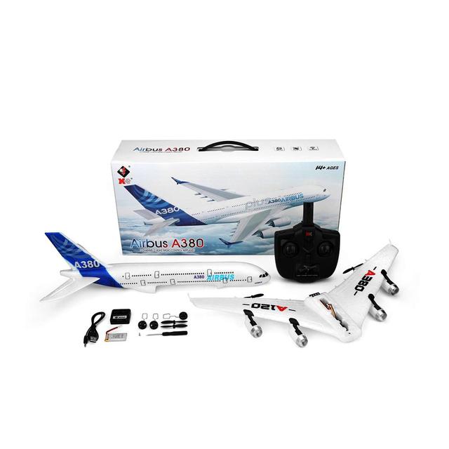 HOSHI HOT Wltoys XK A120 Airbus A380 Model Remote Control Plane 2.4G 3CH EPP RC Airplane Fixed-Wing RTF RC Wingspan Toy