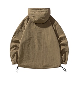 Áo khoác nam mềm mại có mũ trùm đầu, chất liệu vải softshell, chống thấm nước, áo khoác gió - Product Image 5