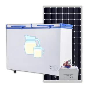 9.1 큐브 피트 오프 그리드 자연 에너지 태양계 가슴 DC BD/BC-268 리터 냉동고 휴대용