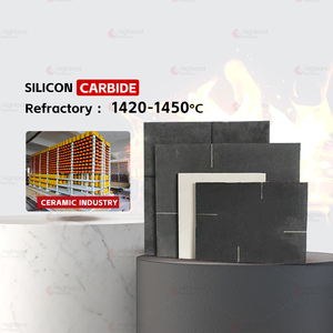 Placa de Carburo de Silicio Reconstituido Premium 1450 ℃   RBSiC 85% SiC para Muebles de <span class=keywords><strong>Horno</strong></span> - Placa de SiC con Resistencia a la Flexión de 250MPa - Product Image 2