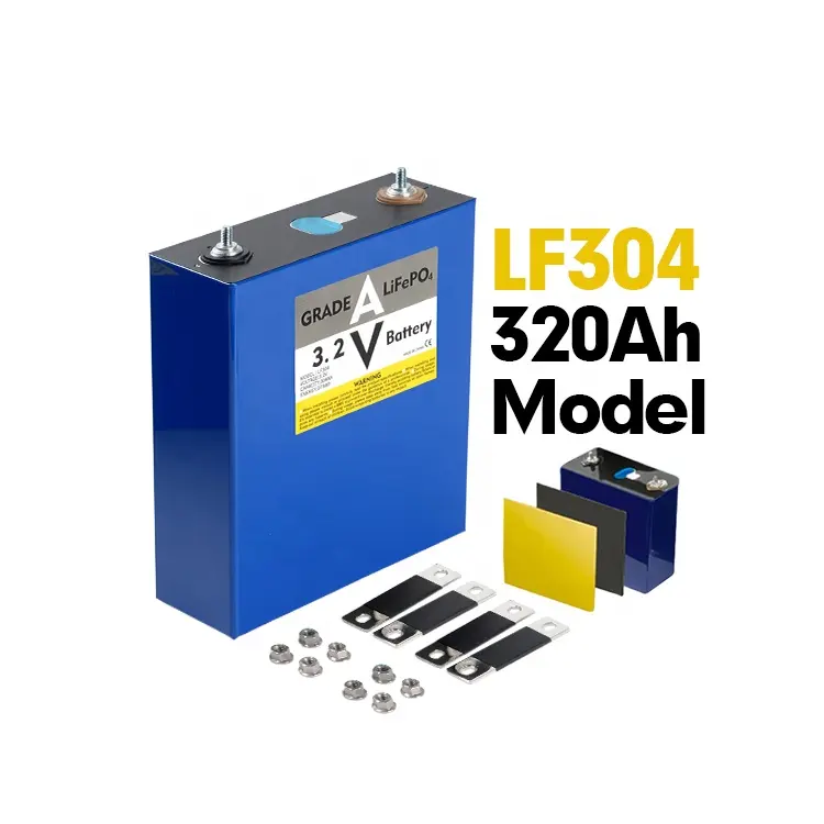 310Ah 4000 gradi A batteria 3.2V 304Ah LifePo4 batterie agli ioni di litio per il sistema di accumulo di energia solare A casa EU USA