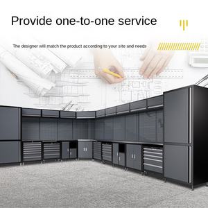 Armadio Portautensili Combinato in Acciaio per Riparazioni Auto, Cassetta degli Attrezzi Mobile Multistrato, Banco da Lavoro per Manutenzione Pesante - Product Image 4