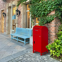 Boîte à colis sécurisée de grande capacité, autoportante, en acier galvanisé robuste, pour la livraison par courrier en extérieur