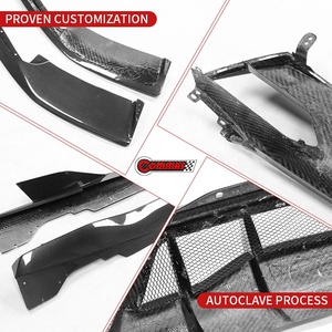 Nuevo Kit de Carrocería de Fibra de Carbono Seca Estilo Adro para Chevrolet Corvette C8, Incluye Alerón Delantero, Trasero, Faldones Laterales y Rejillas de Ventilación - Product Image 3