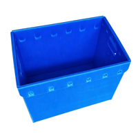 Bac de rangement pliable en plastique PP 4 mm, recyclable, étanche, empilable, couleur personnalisée, pour usage en entrepôt