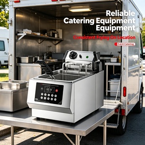 Friteuse électrique industrielle 220V pour <span class=keywords><strong>la</strong></span> production <span class=keywords><strong>de</strong></span> fritures à haut volume - Product Image 1