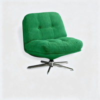 Fauteuil de détente pivotant moderne en tissu, confortable et moelleux, pour salon et balcon, canapé de relaxation pour la maison