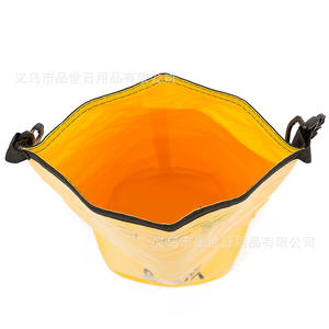 Sac seau imperméable en PVC pour l'extérieur, poignée souple jaune, pour le rafting, la randonnée, le canyoning, unisexe, adulte, enfant, personne âgée - Product Image 1