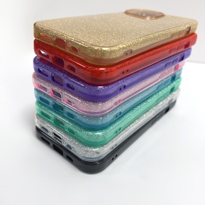 Paillettes 3 en 1 TPU + PC Brillant Couverture de Téléphone pour iPhone 17 16 15 14 13 1211 pour Xiaomi 12 POCO <span class=keywords><strong>X5</strong></span> Pro Golden Flash Phone Case - Product Image 4