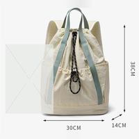 Sac à dos imperméable à cordon pour femmes et hommes sac à dos de gymnastique sac de badminton pour étudiants sac de sport à cordes