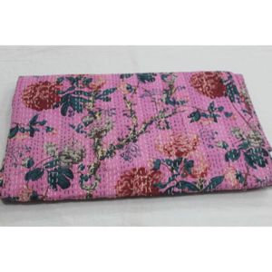 Cubrecama y Colcha Kantha Más Vendidos, Hechos a Mano, de Algodón Estampado, Lavables, Suaves, Ecológicos, Decoración para el Hogar, Regalo de Inauguración - Product Image 1