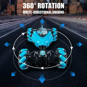 2.4Ghz Stunt Twist RC Car Double Sided Vehicle, Carro De Juguete a Controle Remoto Gesture Sensing RC Stunt Car para Crianças