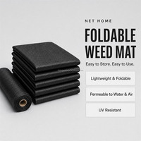 Toile anti-mauvaises herbes perméable à l'eau 80 g/m² pour l'agriculture, l'aménagement paysager commercial, les projets municipaux et les vergers
