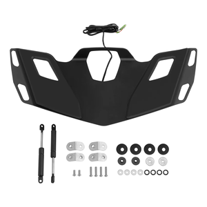 Porte-bagages arrière avec feu de freinage LED pour <span class=keywords><strong>Honda</strong></span> <span class=keywords><strong>Goldwing</strong></span> GL1800 2018 2019 <span class=keywords><strong>2020</strong></span> Moto Chrome/Noir - Product Image 5