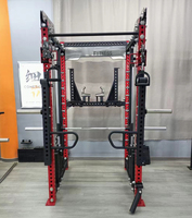 Nouveau design 2026 – Équipement de gym tout-en-un : Machine Smith et rack à squats avec système de poulies doubles pour usage commercial