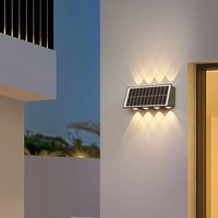 Lampe murale LED extérieure en aluminium pour jardin, balcon, villa, cour, décoration simple et moderne, escalier, couloir, lumière blanc chaud, IP65
