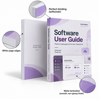 Manuels d'utilisation de logiciels personnalisés, impression couleur, reliure parfaite, pour les entreprises et les fournisseurs de formation informatique