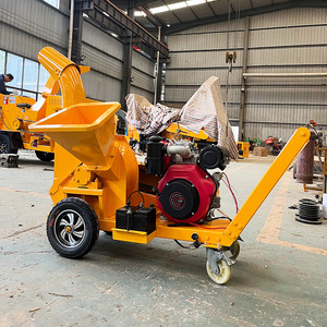 Trituratore di Rami Mobile da Giardino, Trituratore di Rami Elettrico a Spinta Manuale, Trituratore Orizzontale di Legno Diesel - Product Image 4