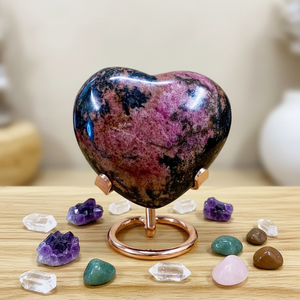 Cœur en cristal de jaspe océanique gravé, Feng Shui, DIY, décoration élégante pour <span class=keywords><strong>la</strong></span> maison et le bureau, cadeau idéal pour <span class=keywords><strong>la</strong></span> fête des mères - Product Image 2
