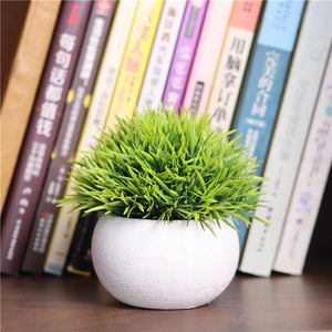 <span class=keywords><strong>Plantas</strong></span> <span class=keywords><strong>artificiales</strong></span> con maceta de pulpa para decoración de baño, hogar y oficina, vegetación de césped artificial para decoraciones de casa - Product Image 3