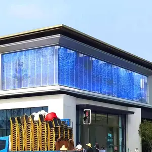 Trung tâm mua sắm ngoài trời trong nhà quảng cáo tường kính trong suốt LED hiển thị cửa sổ