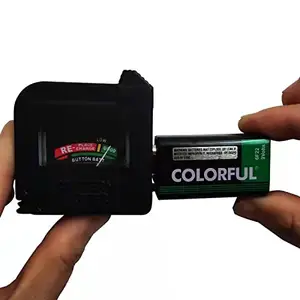 Vérificateur de batterie universel facile à utiliser, petit testeur de batterie, analyseur de détecteur pour piles AAA/AA/C/D/9V/1.5V