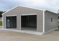 Kits de garage en métal en acier, conception de garage de voiture de construction en métal