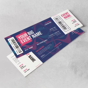 Biglietti Personalizzati per Concerti, Feste ed Eventi. Biglietti stampati su carta con linee di strappo facilitato e codifica continua. - Product Image 6