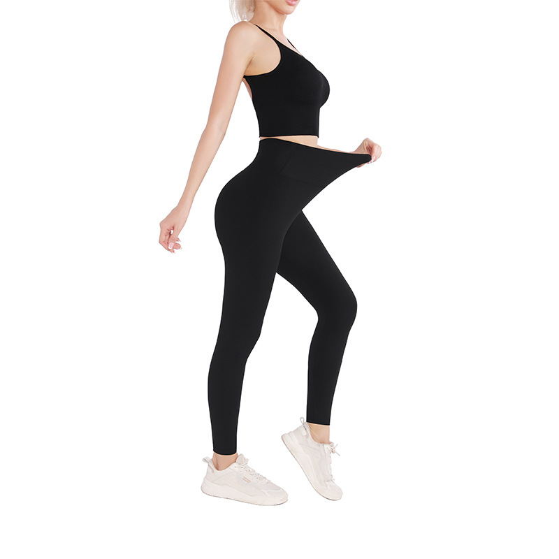 Manufactory Custom Style or Logo ODM  High Waist Breathable Yoga Workout Leggings Women Sport Legging Solid Pants Fitness