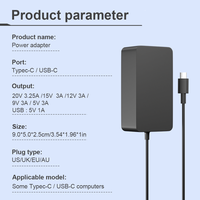 Cargador para Laptop Surface de 65W, Adaptador de Corriente Tipo-C 100% Original, Adaptador de Corriente USB C Universal para EE. UU., Reino Unido y UE