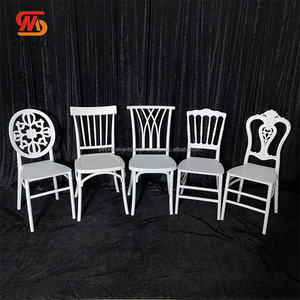 Sillas de boda de resina blanca de lujo SMOOTH, sillas tipo trono monobloque para bodas y eventos - Product Image 4