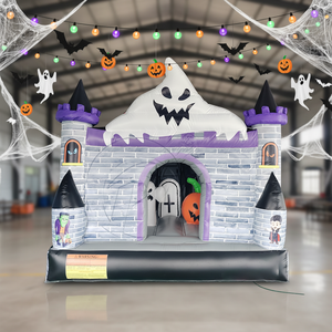 Château gonflable <span class=keywords><strong>de</strong></span> Halloween pour enfants, idéal pour les fêtes d'Halloween, les événements en plein air et les festivals à thème - Product Image 1