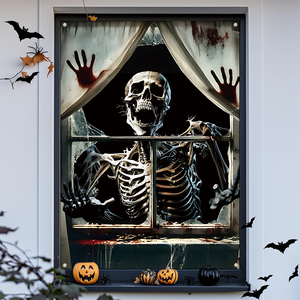 Décoration de toile de fond gothique pour Halloween 3,9*2,6 pieds en polyester, série Vampire, lumières d'horreur, écologique, durable, pour fêtes intérieures et extérieures - Product Image 6